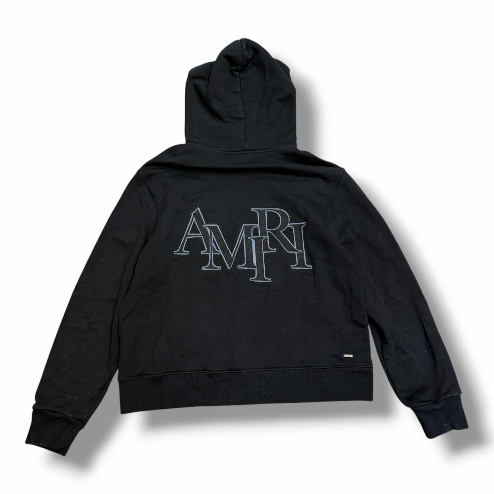 AMIRI バックAMIRI刺繍ロゴ スウェットパーカー パーカー アミリ 