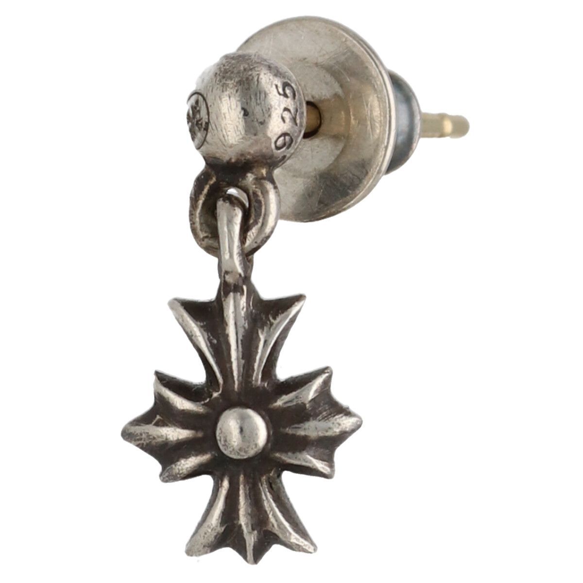 【中古】 CHROME HEARTS クロムハーツ タイニーECHプラスドロップ ピアス SV925 シルバー アクセサリー 26005008 RS