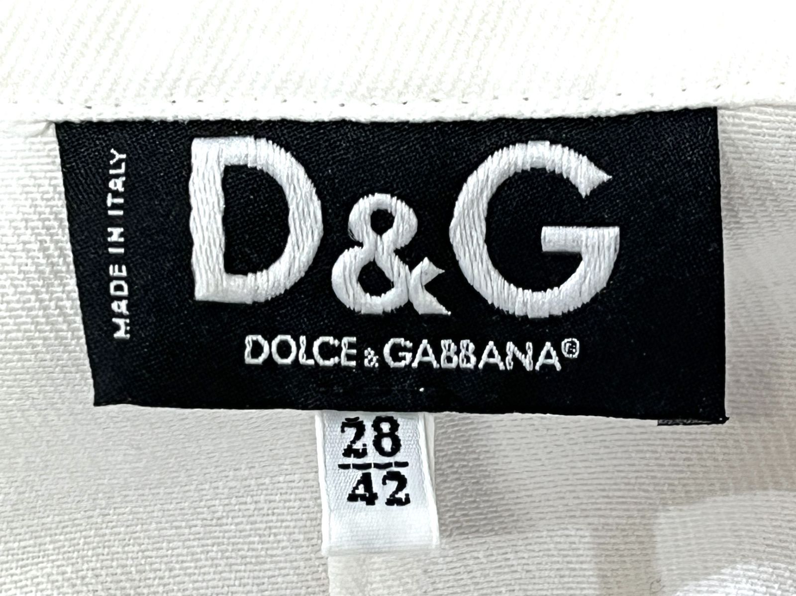 D&G DOLCE&GABBANA｜ドルチェ＆ガッバーナ ホワイト デニムジャケット