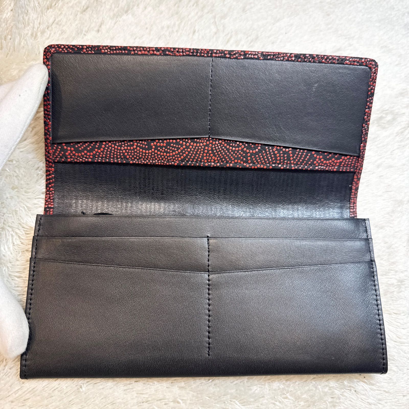 未使用】印傳屋 印伝 長財布 トンボ柄 レザー 箱付き - メルカリ