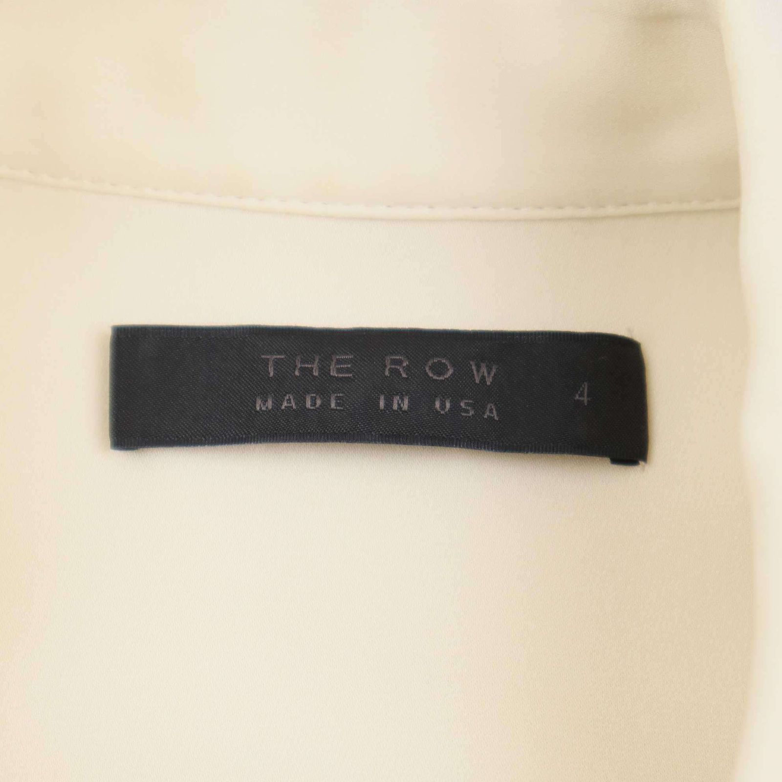 THE ROW ザ ロウ ストレッチシルクシャツ  クリーム 4 THE ROW ザ ロウ ストレッチシルクシャツ クリーム 4 - メルカリ