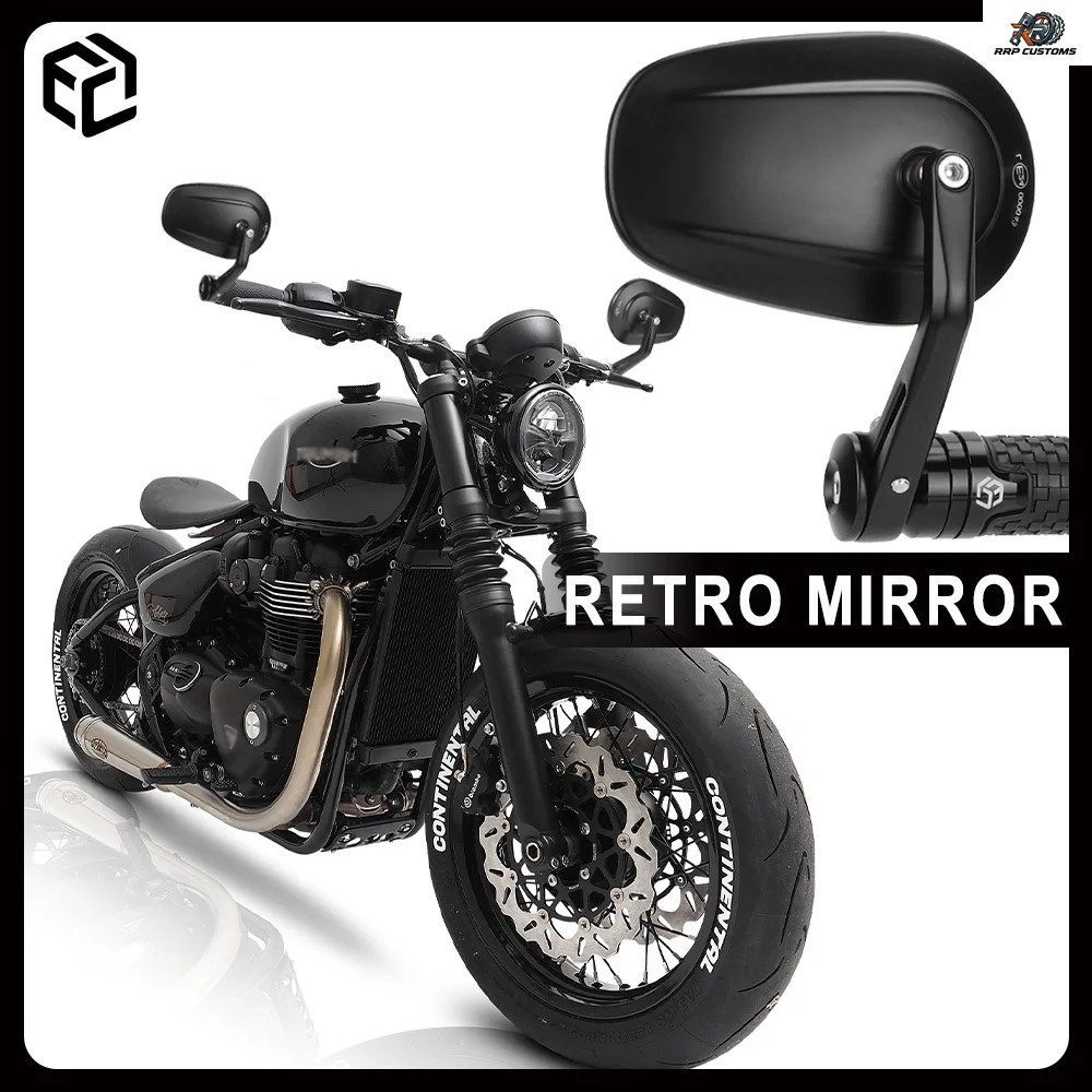 【新品 未使用】トライアンフ用 バーエンドミラー オートバイ用バーエンドミラー トライアンフ / ボンネビル T120 / T100