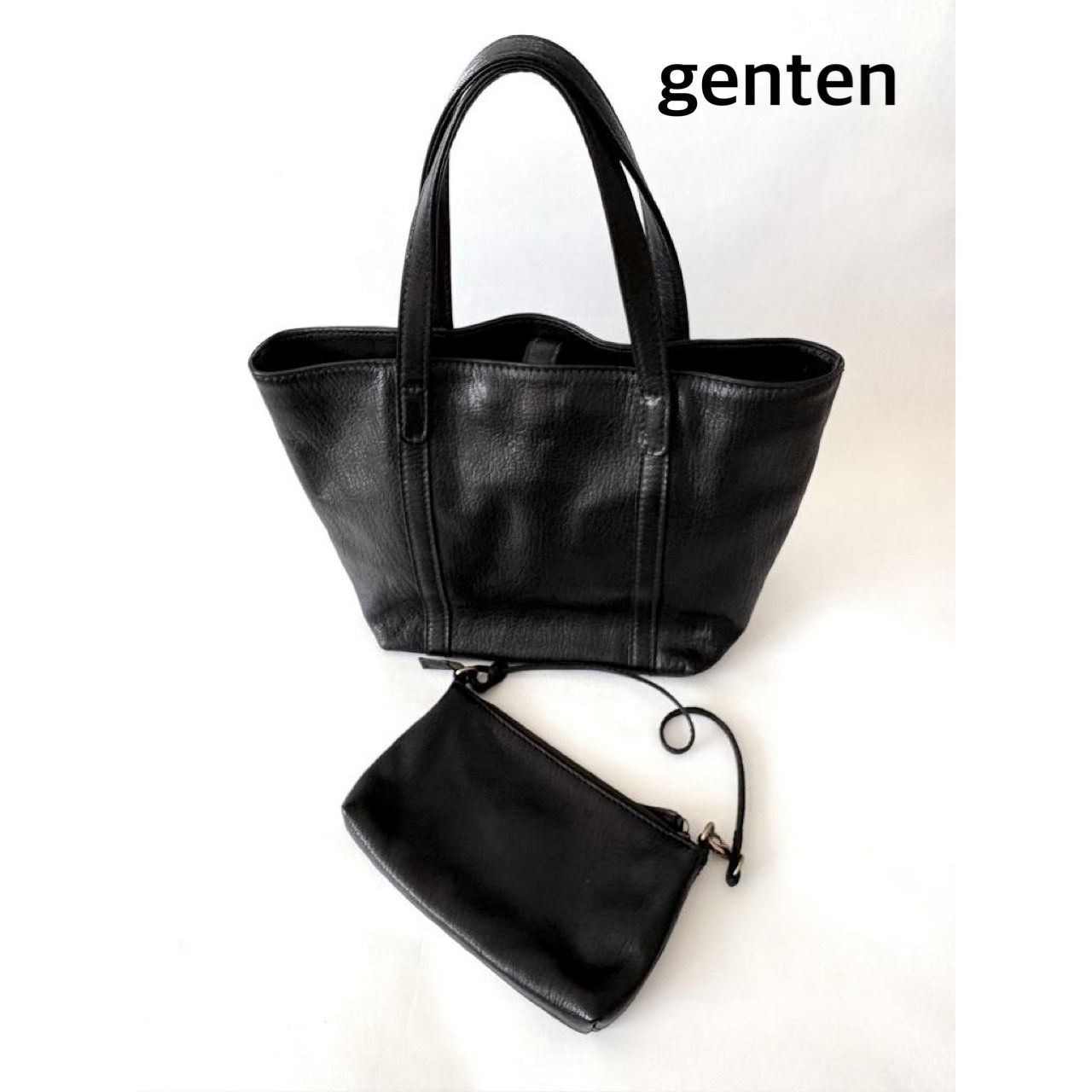 値下げ 【美品】genten デイバッグ 皮革 【公式通販】