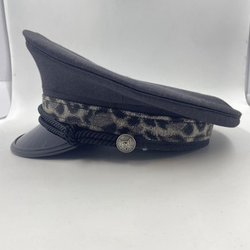 中古】Roen レオパード 軍帽 ブラック ロエン[24][240024556794