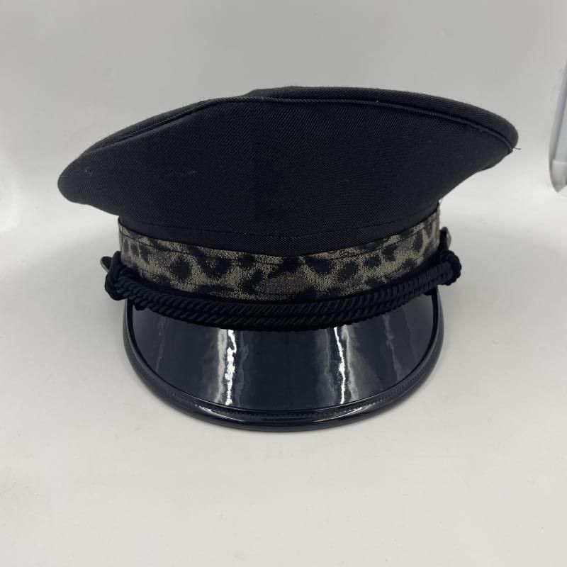 中古】Roen レオパード 軍帽 ブラック ロエン[24][240024556794