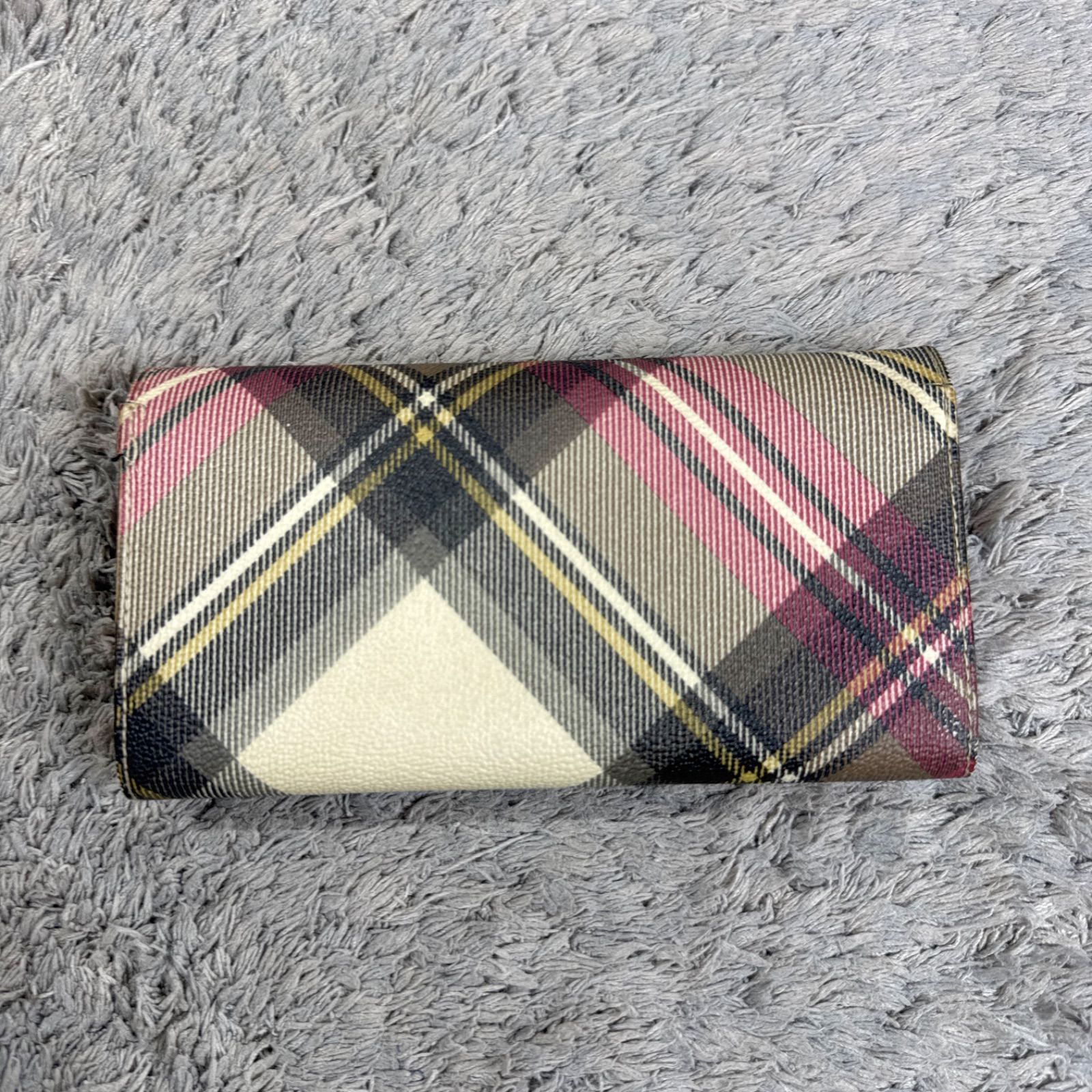 Vivienne Westwood ヴィヴィアンウエストウッド チェック柄 長財布 PVC 
