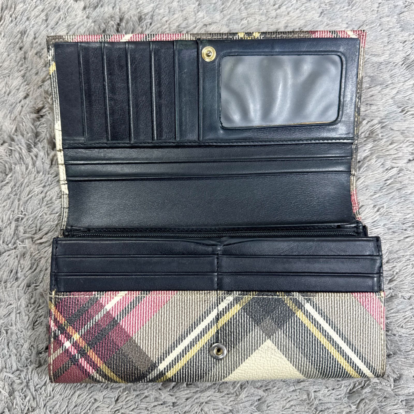 Vivienne Westwood ヴィヴィアンウエストウッド チェック柄 長財布 PVC