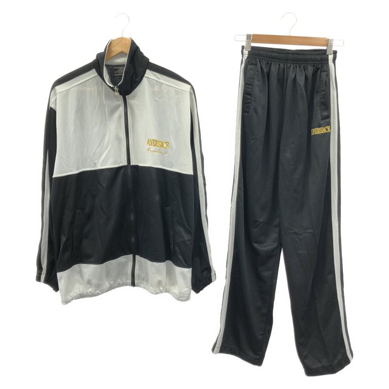 【中古】VERSACE ジャージセットアップ サイズF 白/黒 ヴェルサーチ[92]
