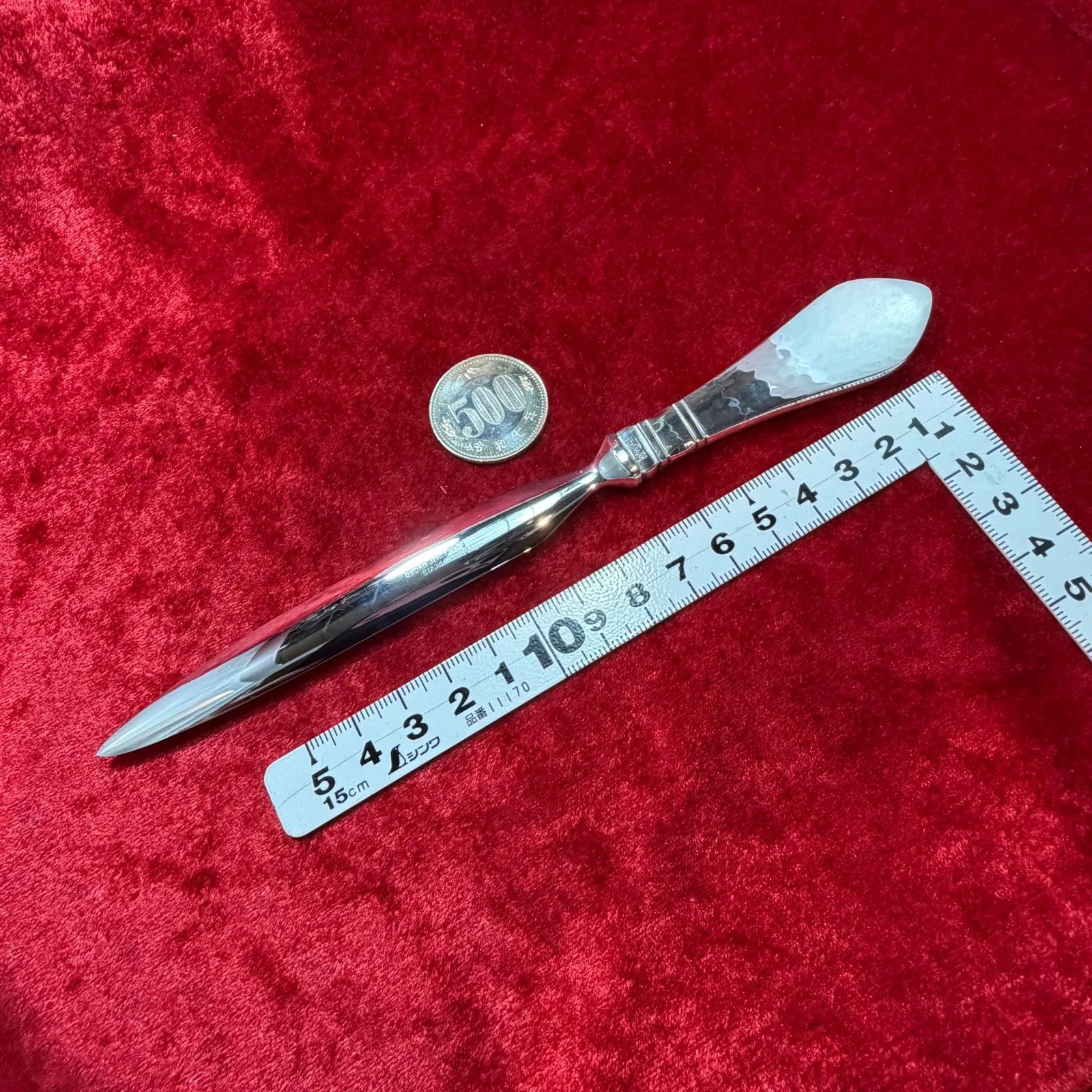 美品 ペーパーナイフ 61.9g 925xステンレススチール ジョージ