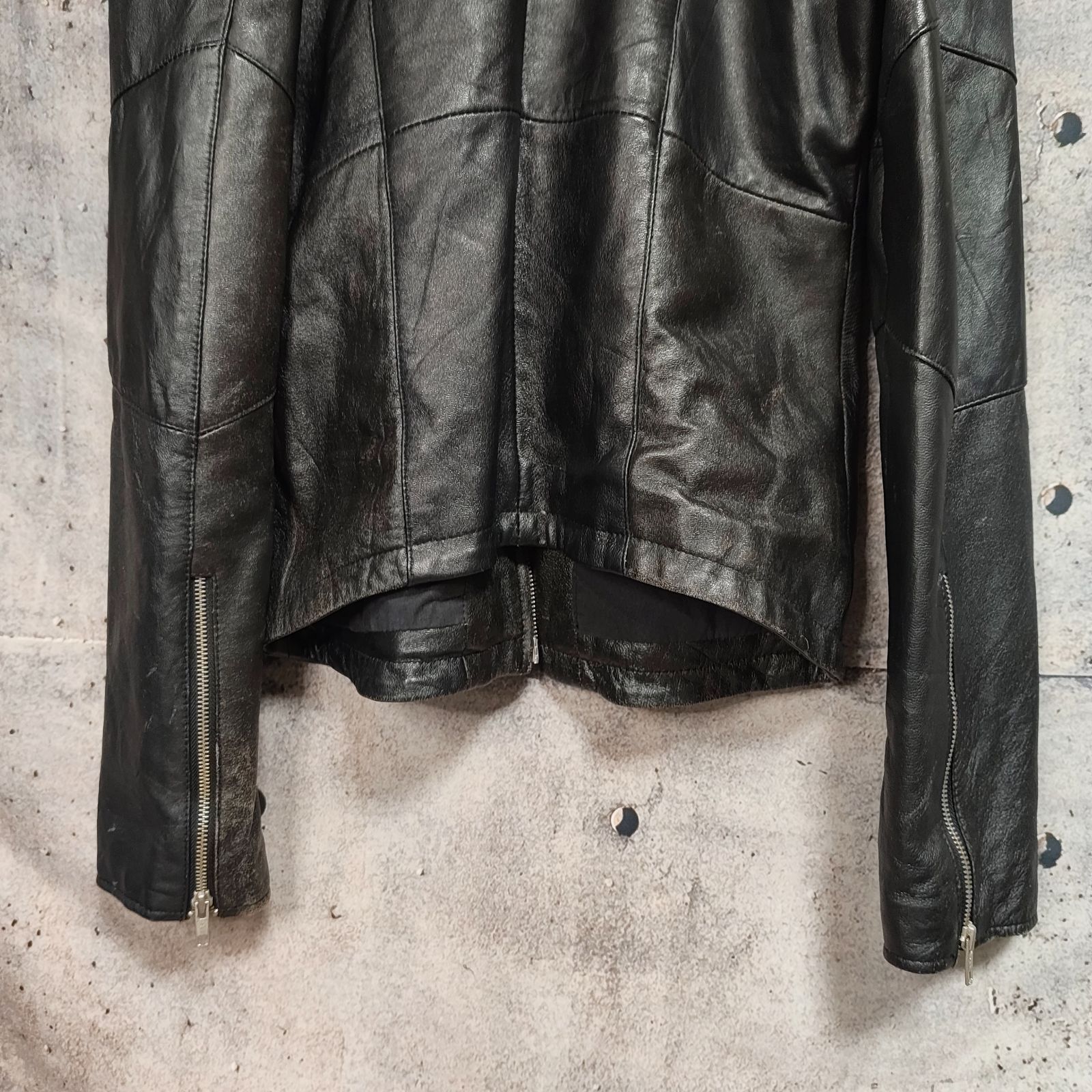 本革シングルライダースジャケットIライン 00s-10s Archive Leather