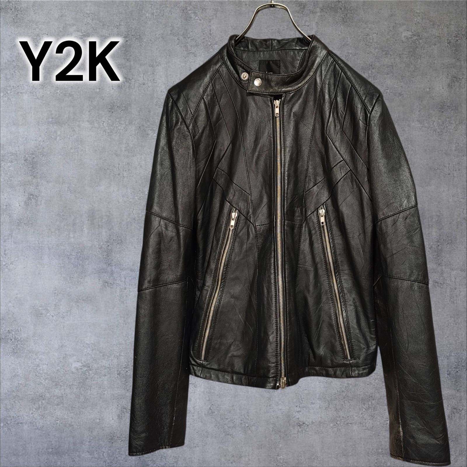 本革シングルライダースジャケットIライン 00s-10s Archive Leather