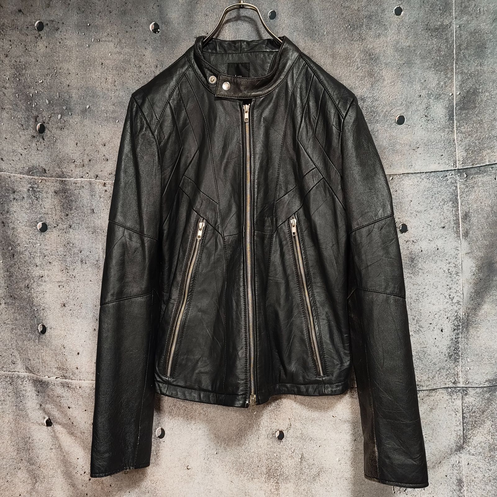 本革シングルライダースジャケットIライン 00s-10s Archive Leather 