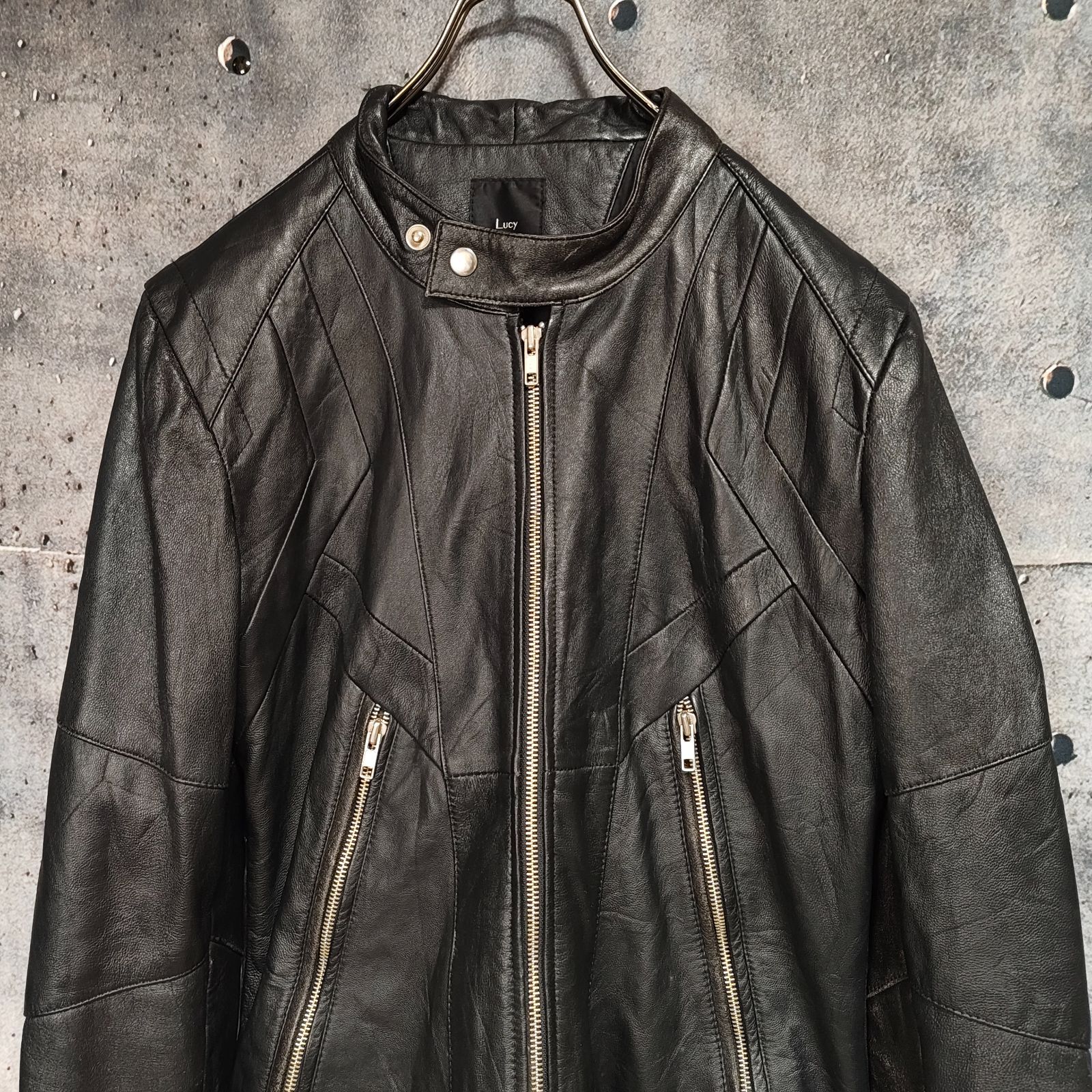 本革シングルライダースジャケットIライン 00s-10s Archive Leather