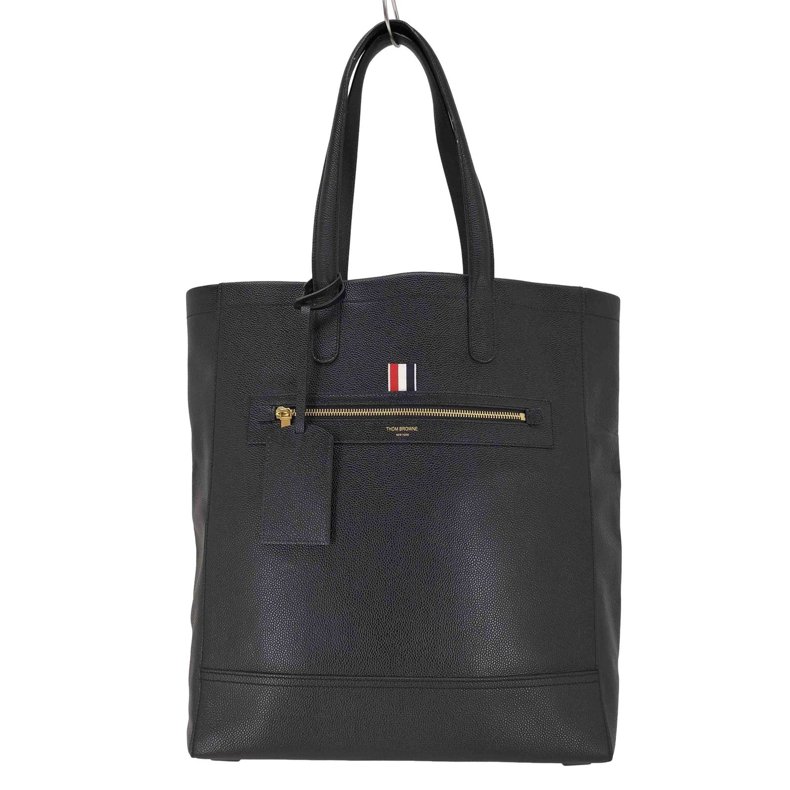 トムブラウン THOM BROWNE フロントジップ トートバッグ メンズ 表記無