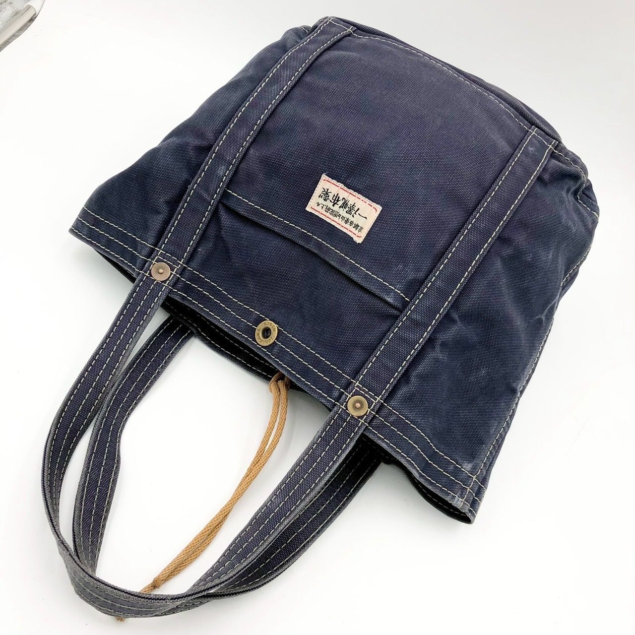 一澤信三郎帆布 一澤帆布製 トートバッグ キャンバス 帆布 ネイビー 紺