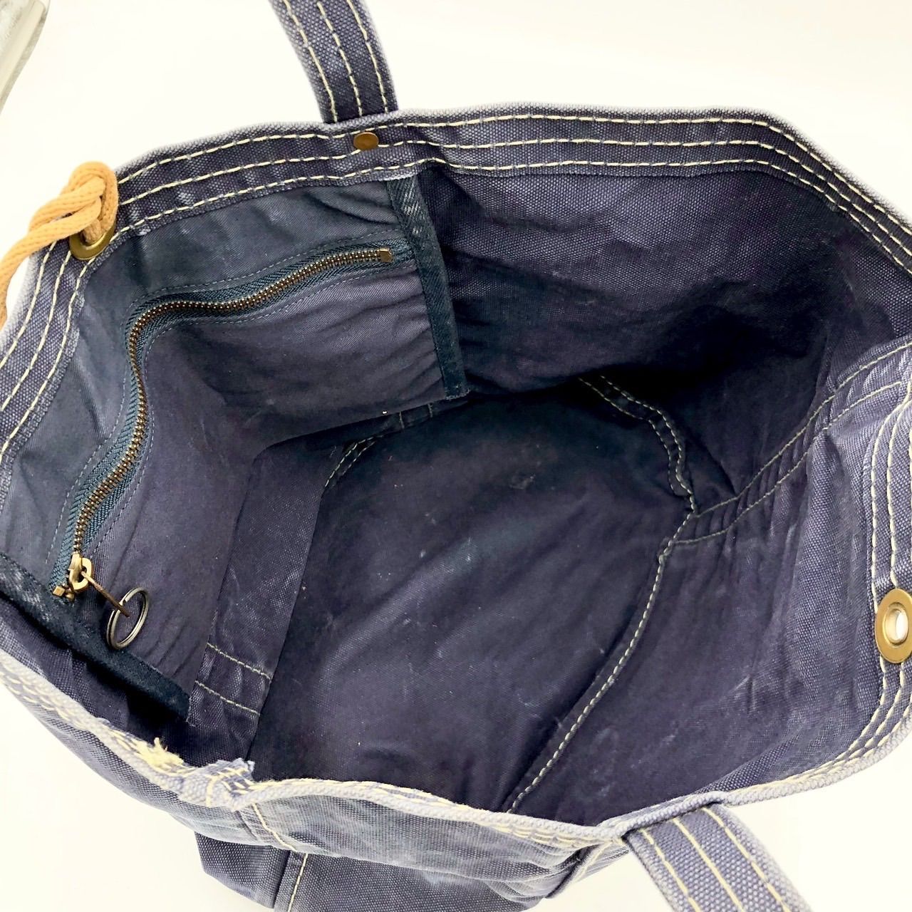 一澤信三郎帆布 一澤帆布製 トートバッグ キャンバス 帆布 ネイビー 紺