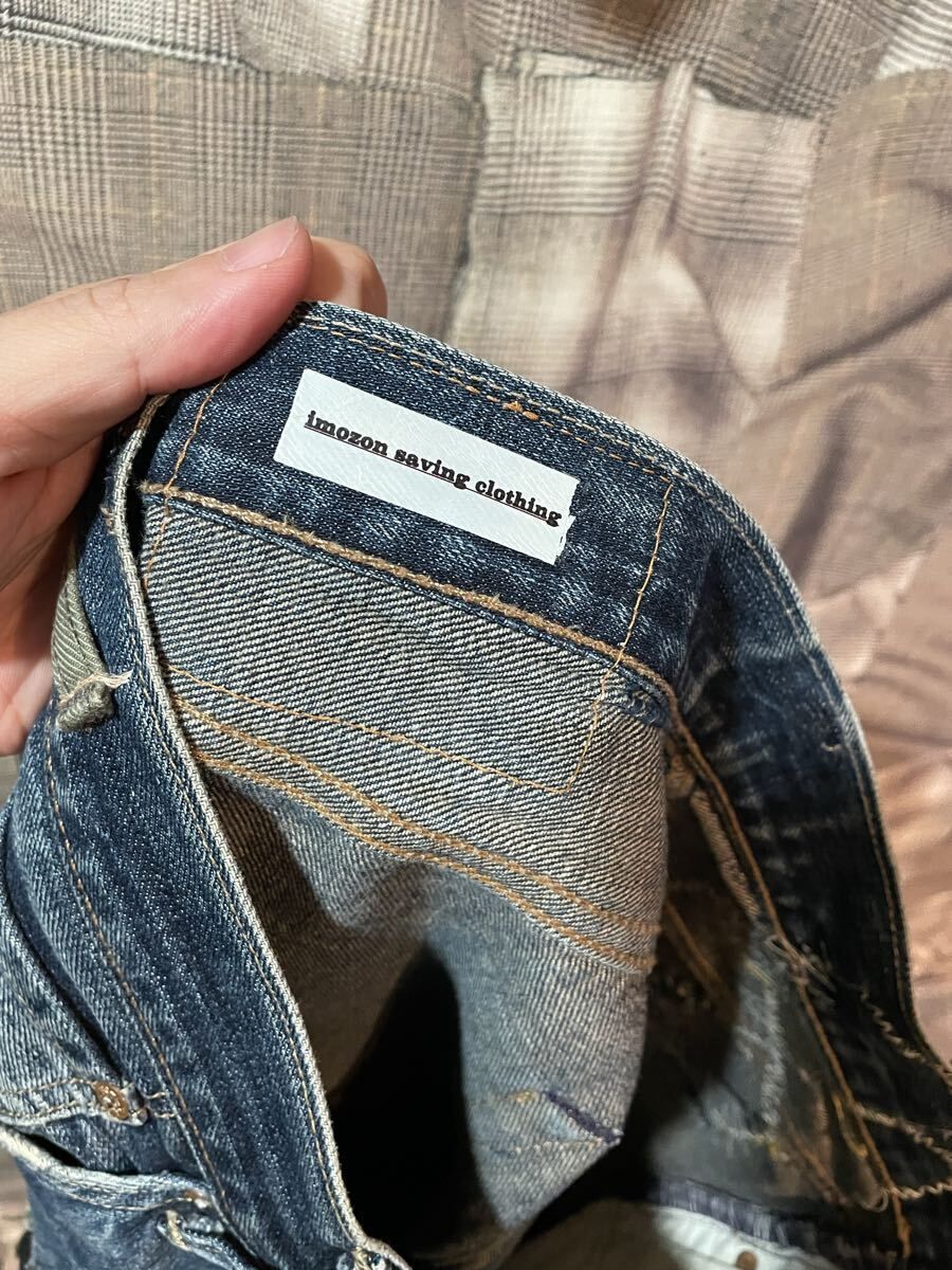 福岡出品 Imozon saving clothing リメイクデニムショーツ イムオゾン