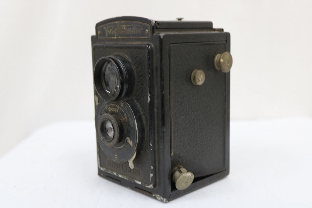 【訳あり品】 フォクトレンダー Voigtlander BRILLIANT Anastigmat 7.5cm F7.7 二眼カメラ e8699