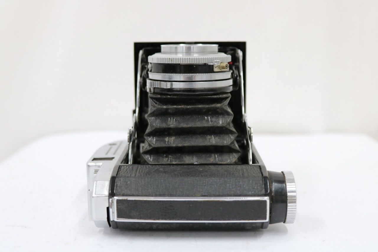 返品保証】 小西六 Pearl III Hexar 75mm F3.5 蛇腹カメラ e8689
