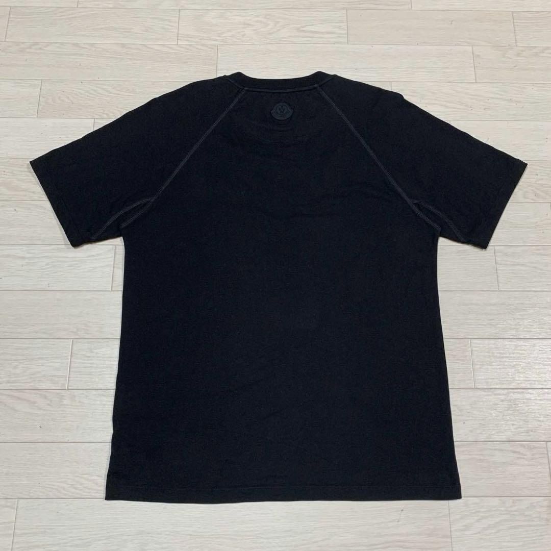 モンクレール　文字ロゴ　ブラックワッペン　Tシャツ　S 国内正規品 5S447