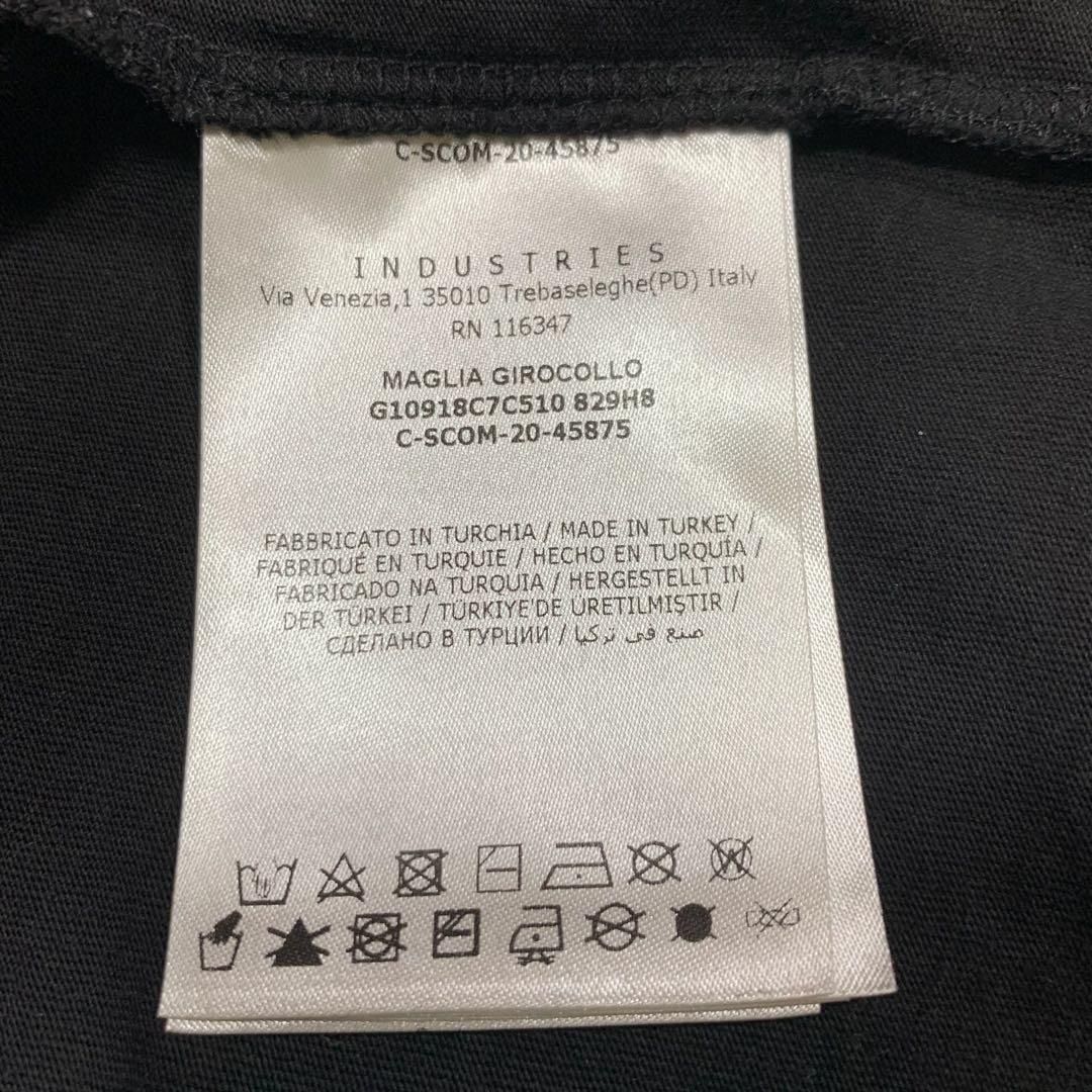 モンクレール　文字ロゴ　ブラックワッペン　Tシャツ　S 国内正規品 5S447