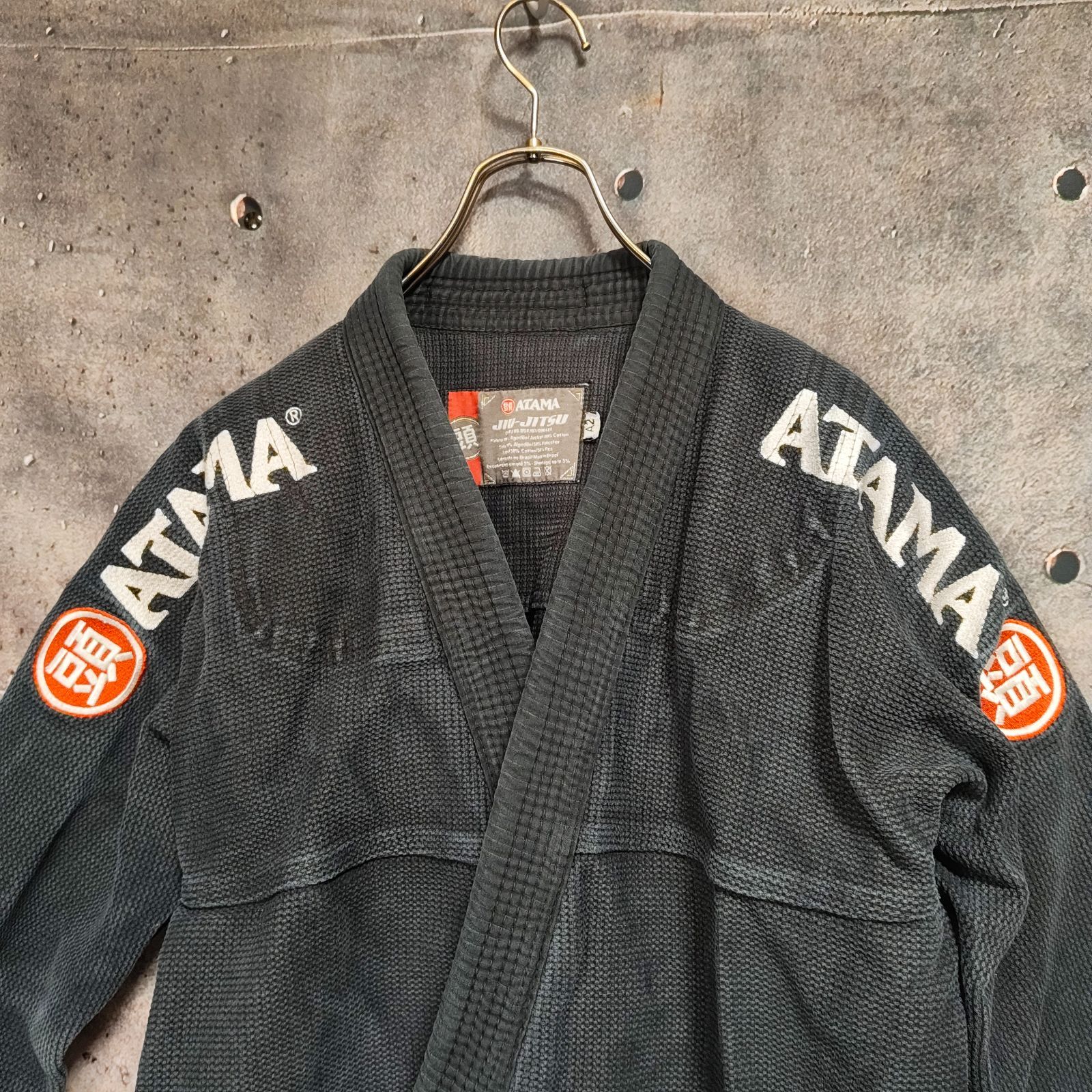 ATAMA 柔術着 ブラジリアン柔術衣 ブラジル製 黒 A2サイズ相当 BJJ 