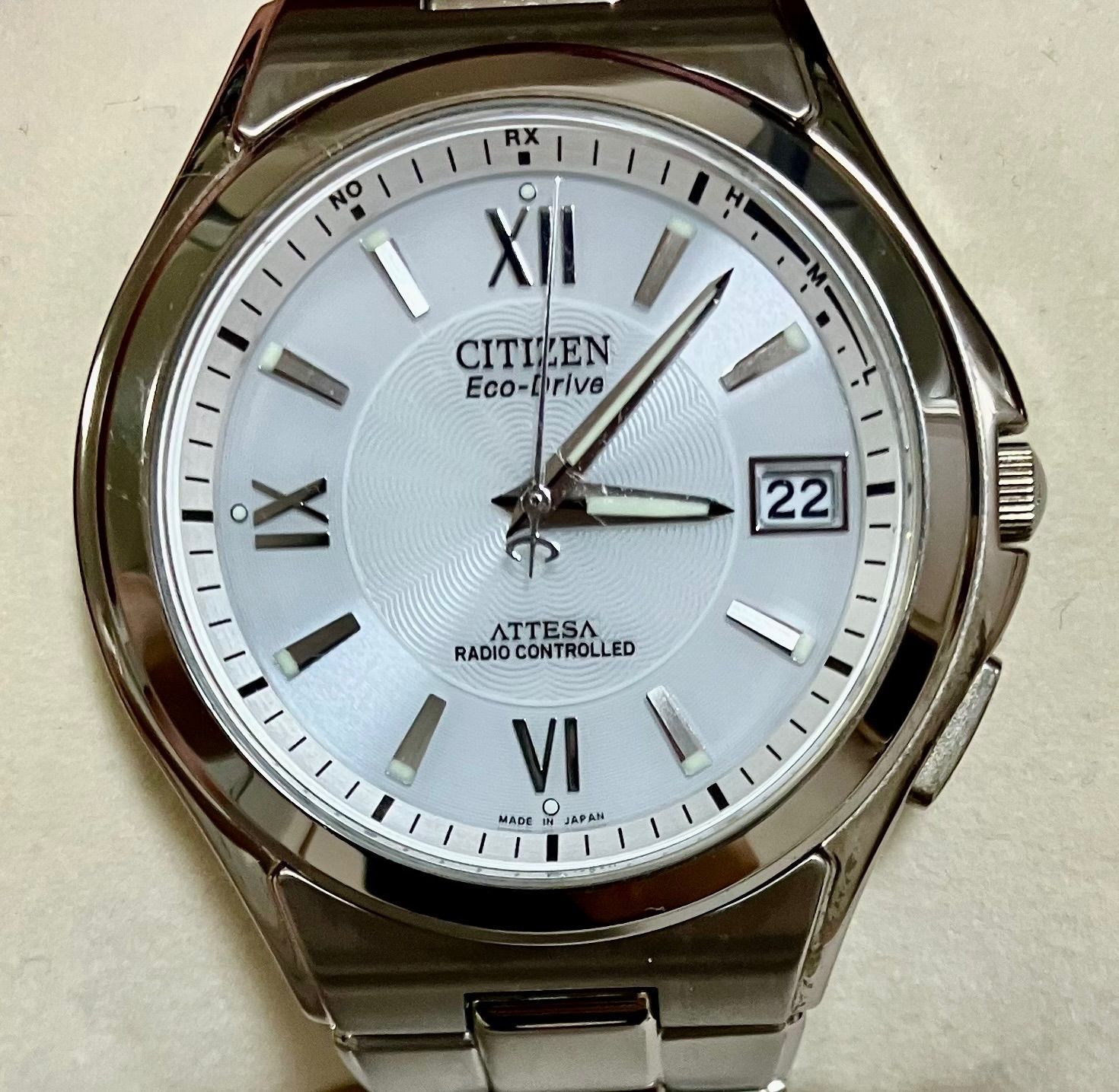 ☆稼働品☆CITIZEN シチズン/アテッサ☆H110-T011331☆チタン 