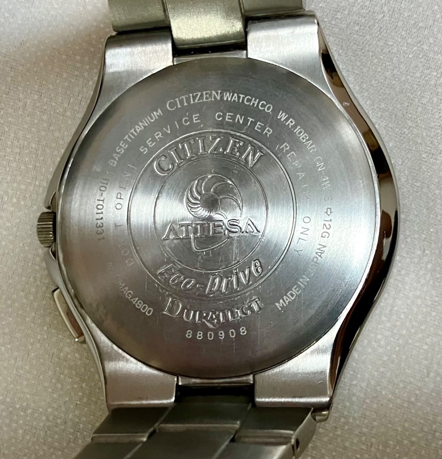 ☆稼働品☆CITIZEN シチズン/アテッサ☆H110-T011331☆チタン 