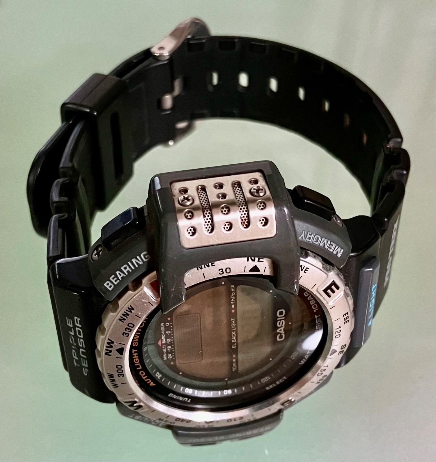 ☆稼働品☆CASIO カシオ/PRO TREK プロトレック☆PRT-40☆QZ☆トリプル 
