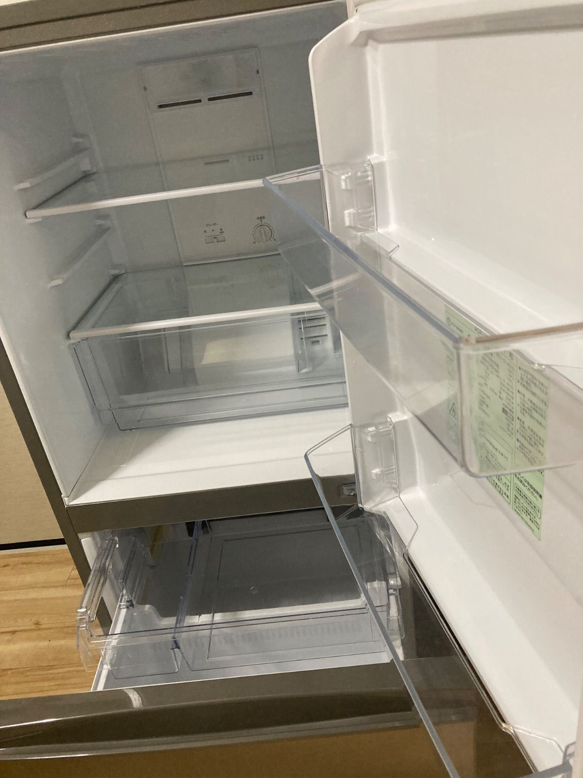 生活家電 アクア AQUA 2ﾄﾞｱ冷凍冷蔵庫 AQR-16E5 157L 2019年製 自動霜