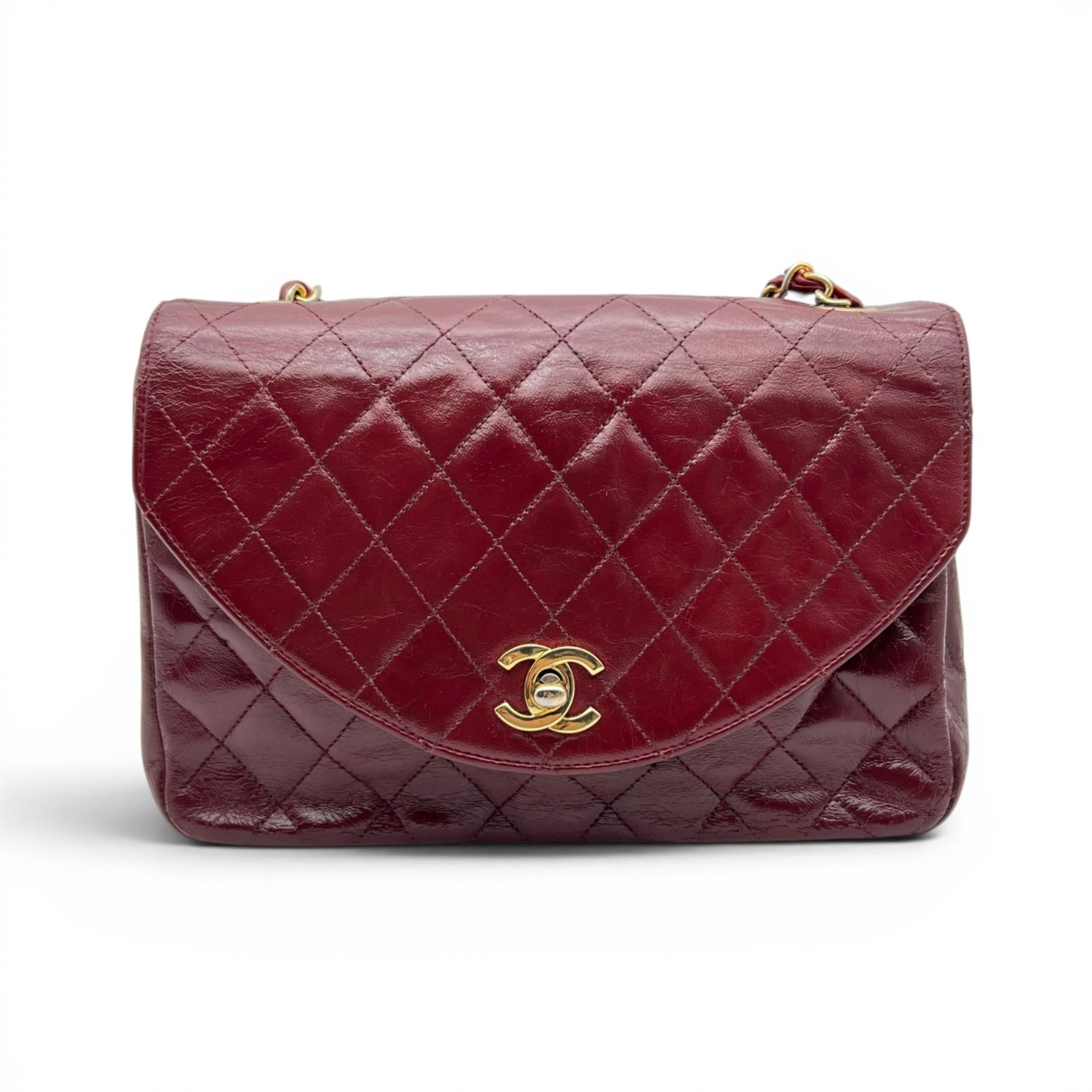 CHANEL シャネル マトラッセ ハーフムーン チェーンショルダー 
