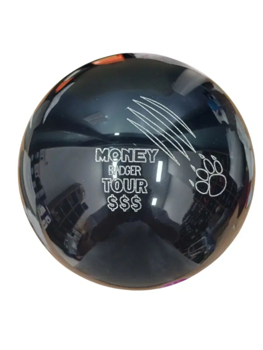 中古ボーリングボール 復元完了 14p トゥーフィンガー マネーバジャー ブラック