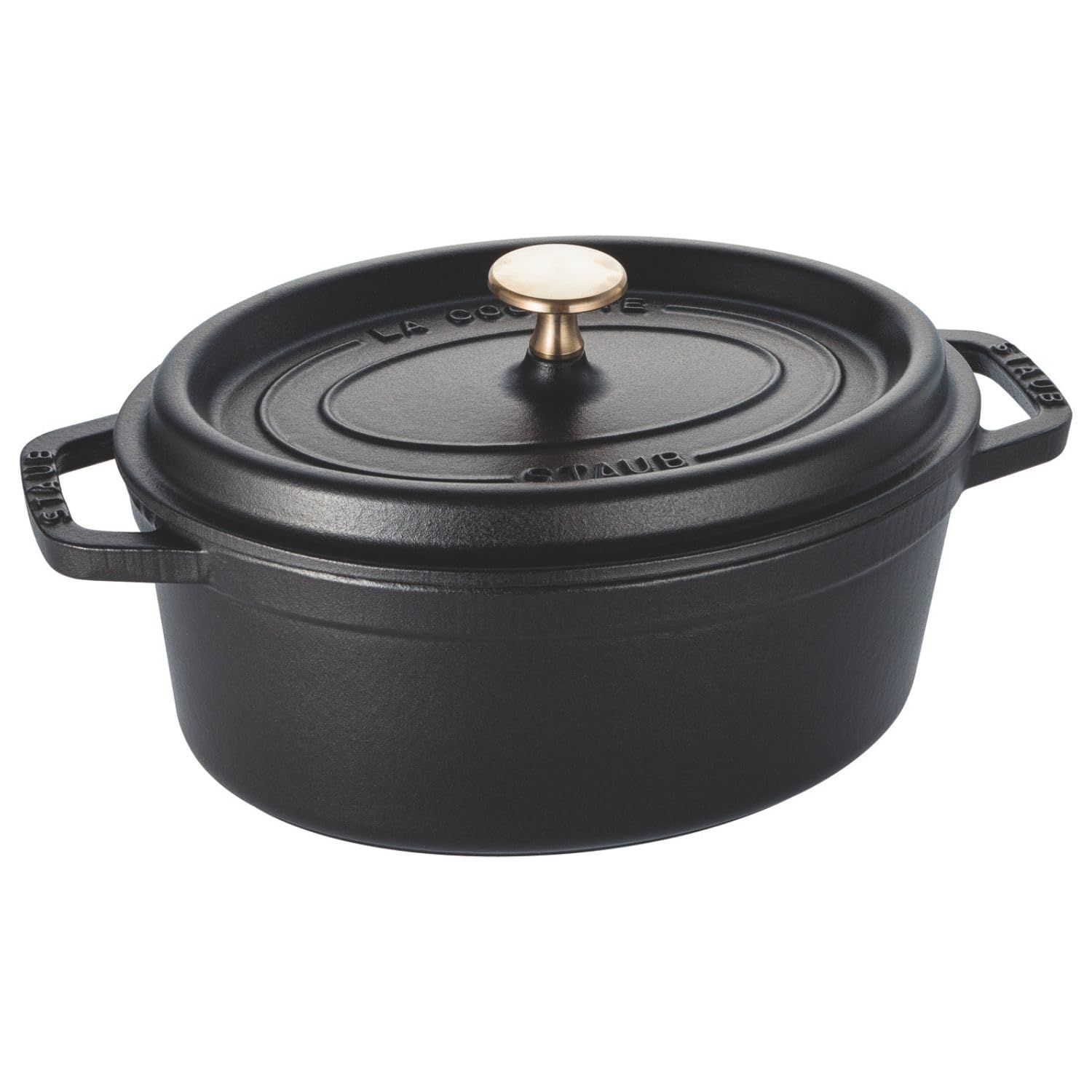 ストウブ(Staub) staub ストウブ 「 ピコ ココット オーバル ブラック 23cm 」 両手 鋳物 ホーロー 鍋 IH対応 【日本正規販売品】 La Cocotte Oval 40500-231