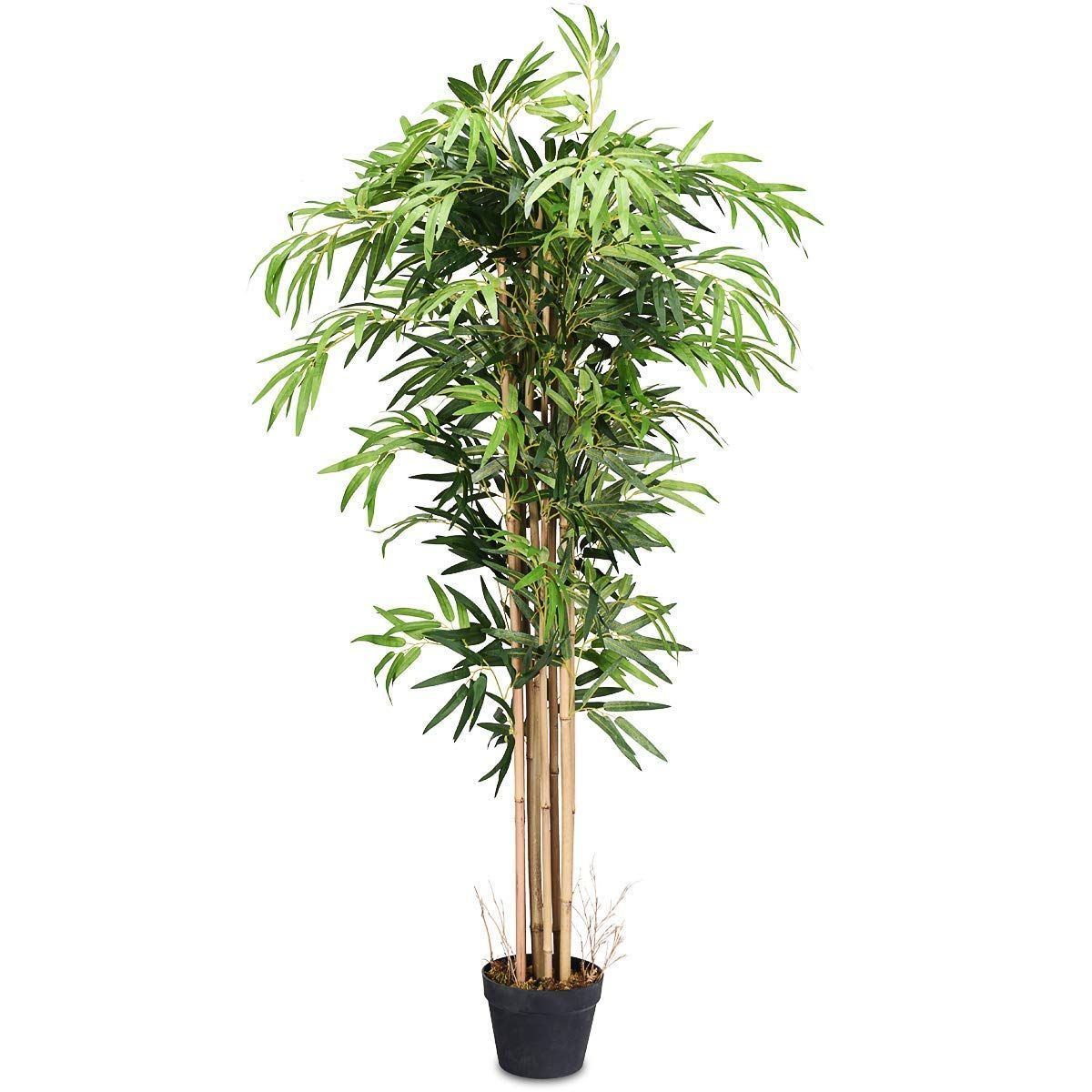 【人気商品】インテリア 室内 造花 屋外 人工観葉植物 フェイク植物 フェイクグリーン 人工 150cm 観葉植物 水やり不要 観葉植物 枯れない フェイク 盆栽植物 TANGKULA きれいな人工バンブー