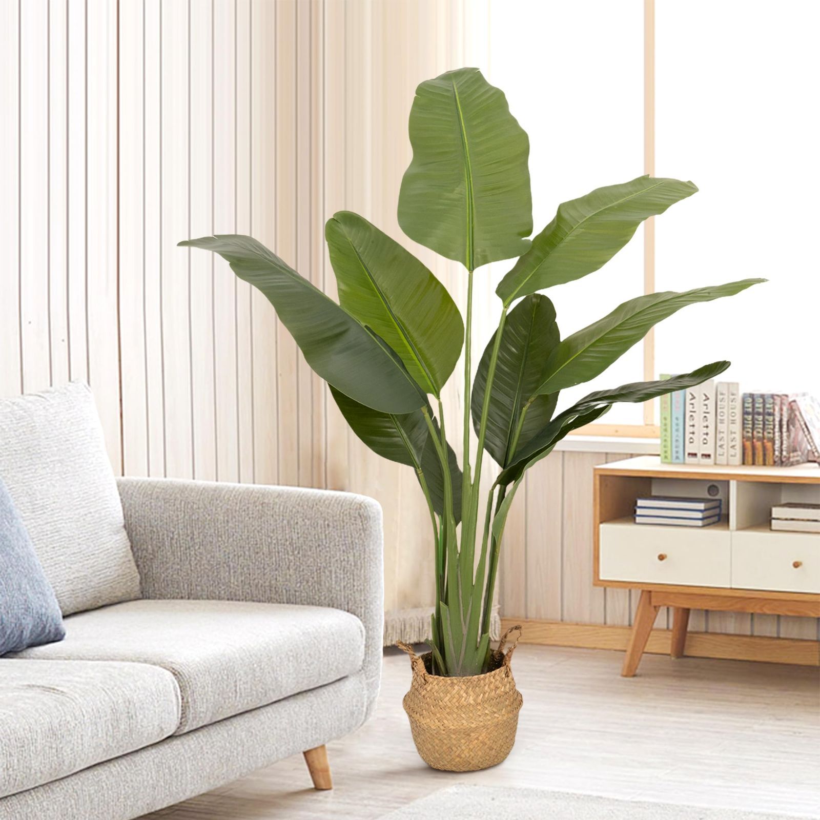 【新着商品】新築祝い 盆栽植物 枯れない 母の日 水やり不要 フェイク植物 屋外 インテリア 父の日ギフトお祭り贈り物 光触媒 160cm 造花 大型 (極楽鳥花160cm) ストレリチア・レギネ フェイクグリーン 観葉植物 人工