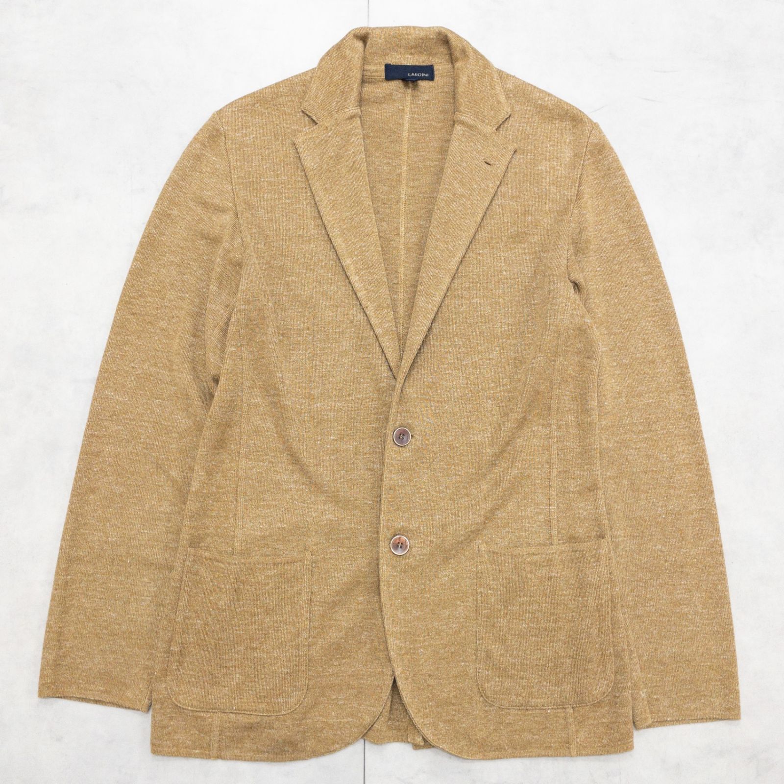 LARDINI ラルディーニ ニットジャケット テーラード シルク リネン