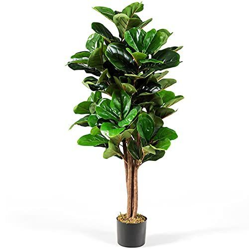 【数量限定】120cm フェイクグリーン 人工観葉植物 フェイク 造花 インテリア 玄関 室内 屋外 観葉植物 フェイク植物 人工 観葉植物 水やり不要 TANGKULA 枯れない 盆栽植物 ガジュマル (ガジュマル120cm)
