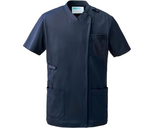 新品 [カゼン] ドレス ｽｸﾗﾌﾞｼﾞｬｹｯﾄ半袖(男女兼用) ネイビー 7,832円