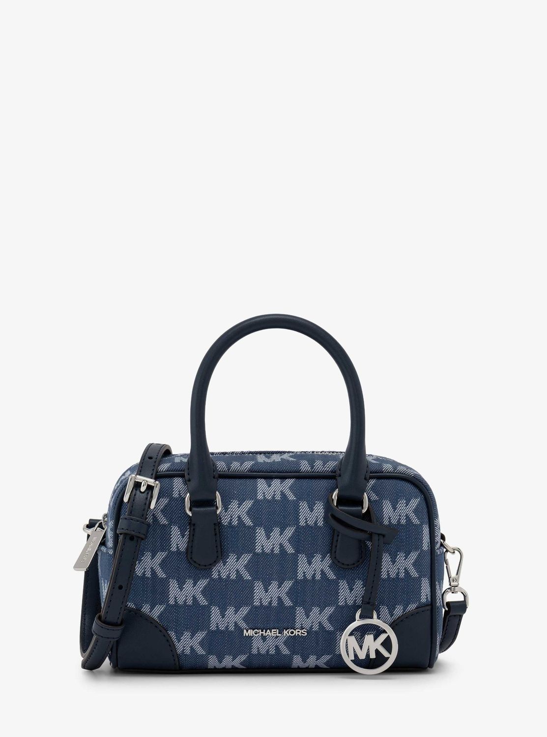 【美品】MICHAEL KORS デニム ボディバッグ 🎀MICHAEL KORS OUTLET THOMPSON デニム サッチェル クロスボディ