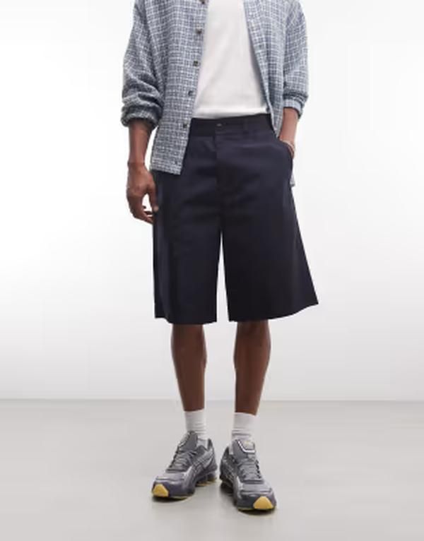 レディファインド レブル メンズ ボトムス ハーフパンツ・ショーツ ショートパンツ Redefined Rebel Damian baggy shorts NAVY ネイビー