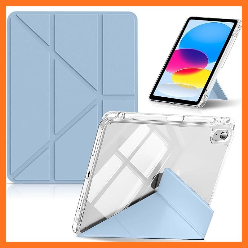 【新品】 CeiLarv コンパチブル iPad (A16) 11インチ 第11世代 2025 ケース/iPad 第10世代 10.9インチ 2022 ケース 横置＆縦置 スタンド機能 ペンシル収納 超スリム Y折り PUレザー+透明クリア 薄型 軽量 耐