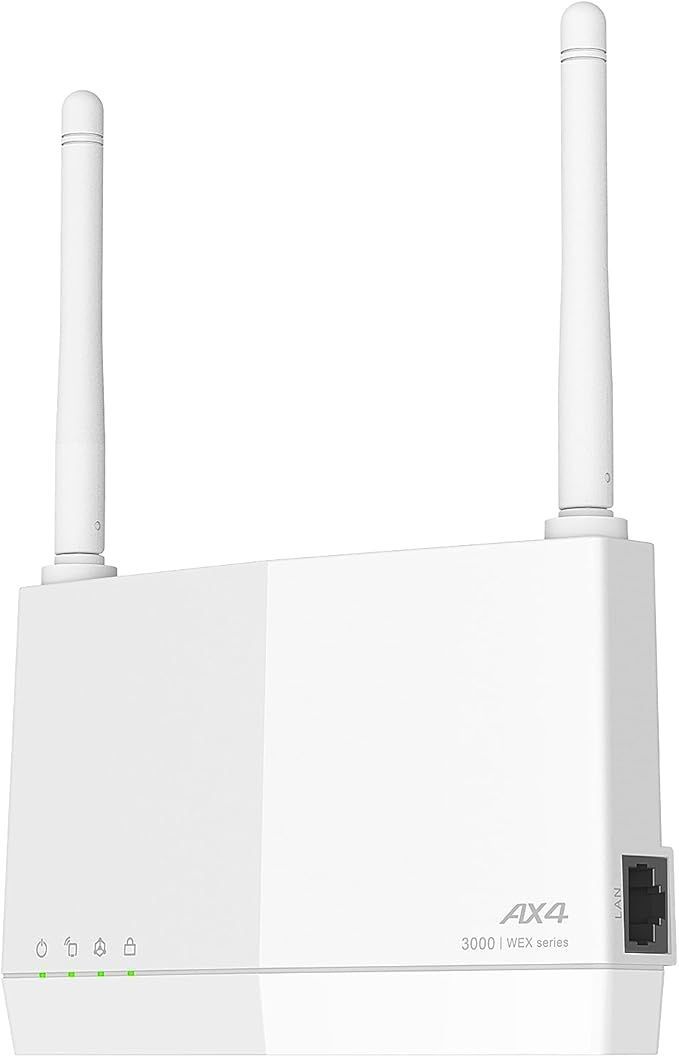 バッファロー WiFi 無線LAN 中継機 Wi-Fi 6 AX3000 2401+573Mbps EasyMesh コンセント直挿し WEX-3000AX4EA/N