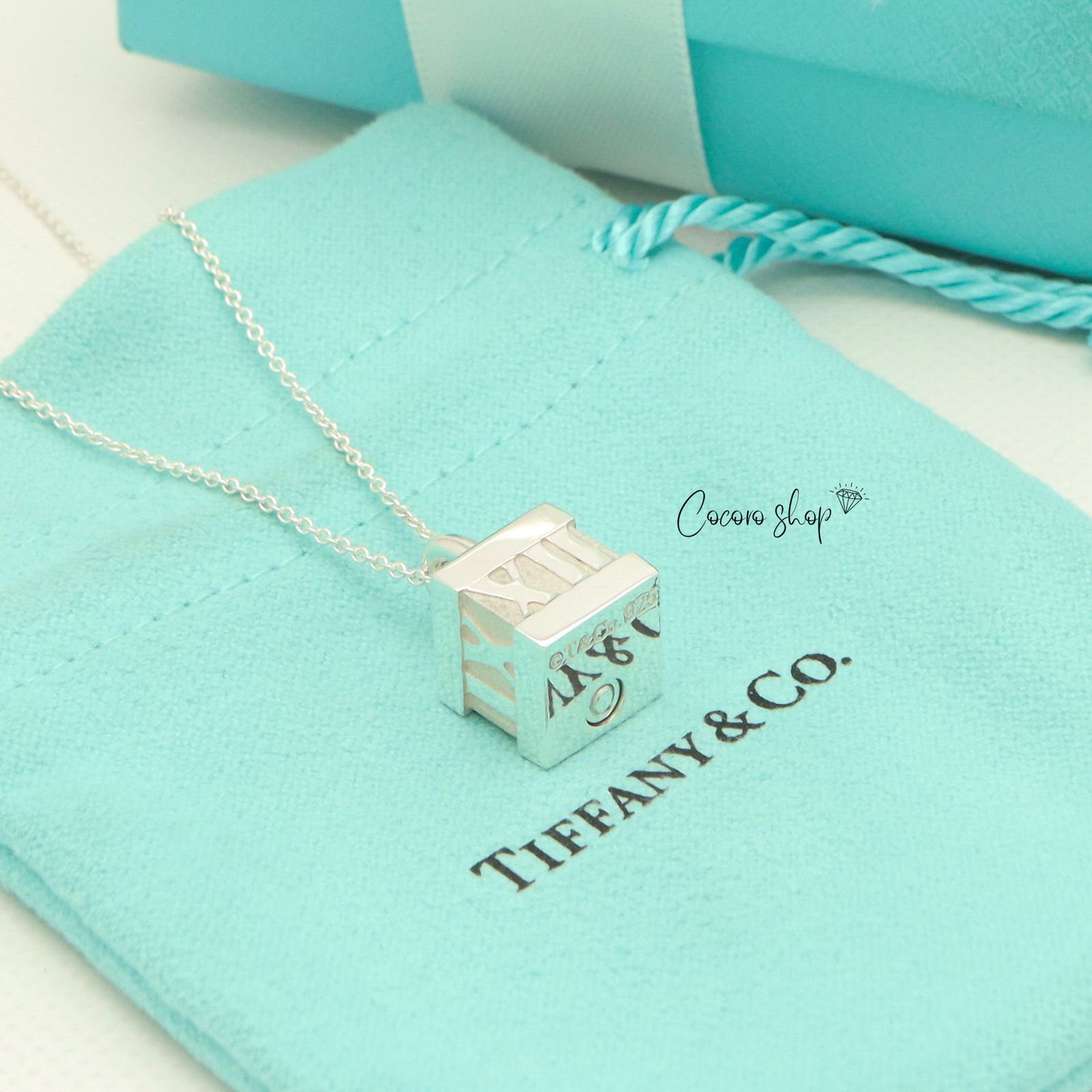 美品】ティファニー TIFFANY&Co. アトラス ロック キューブ ネックレス