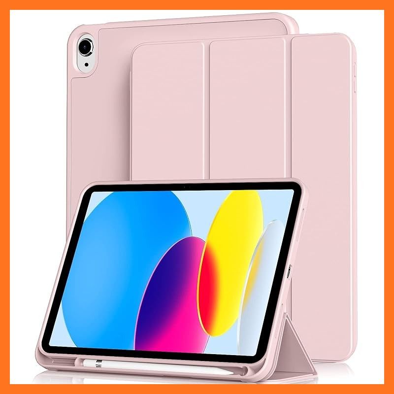 【新品】 Aoub iPad 11世代 (A16) 10世代 ケース 2025 2022 11/10.9インチ ipad 第10世代 カバー オートスリープ/ウェイク機能対応 Apple Pencilペン収納 TPU 薄型 軽量 耐衝撃 三つ折りスタンド