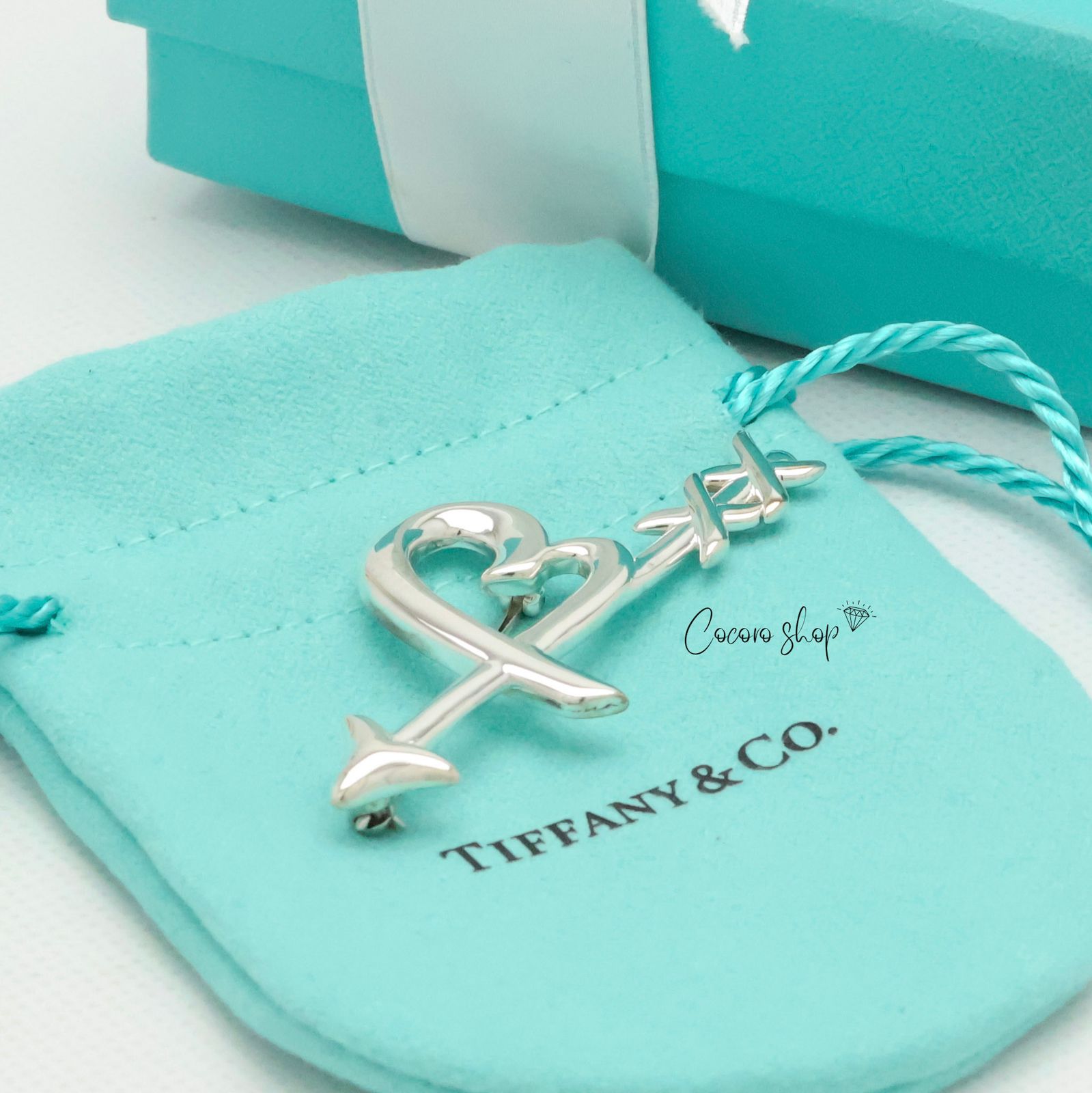 美品】ティファニー TIFFANY&Co. ラビング ハート アロー パロマピカソ