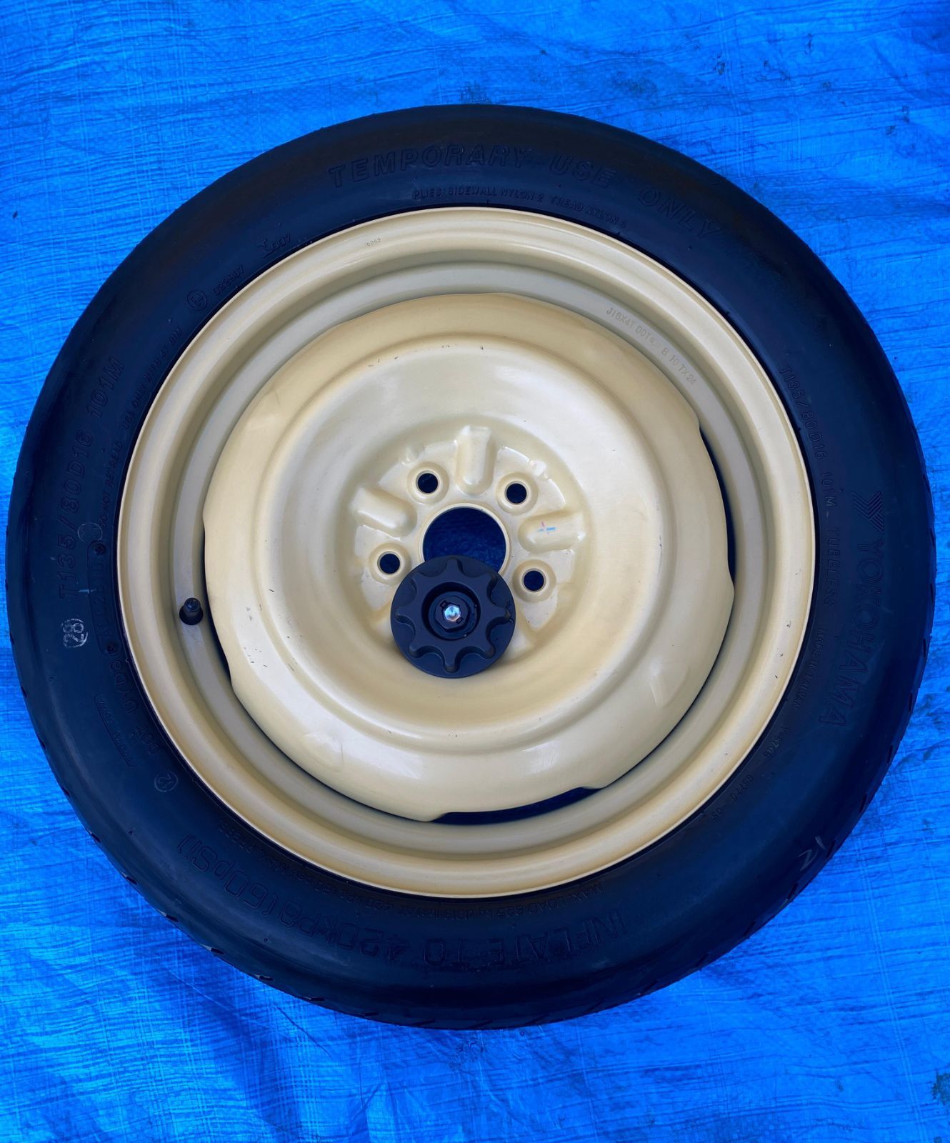 メルカリ T135⁄80D16 応急用タイヤ 5穴 1本 スペア PCD100 トヨタ 