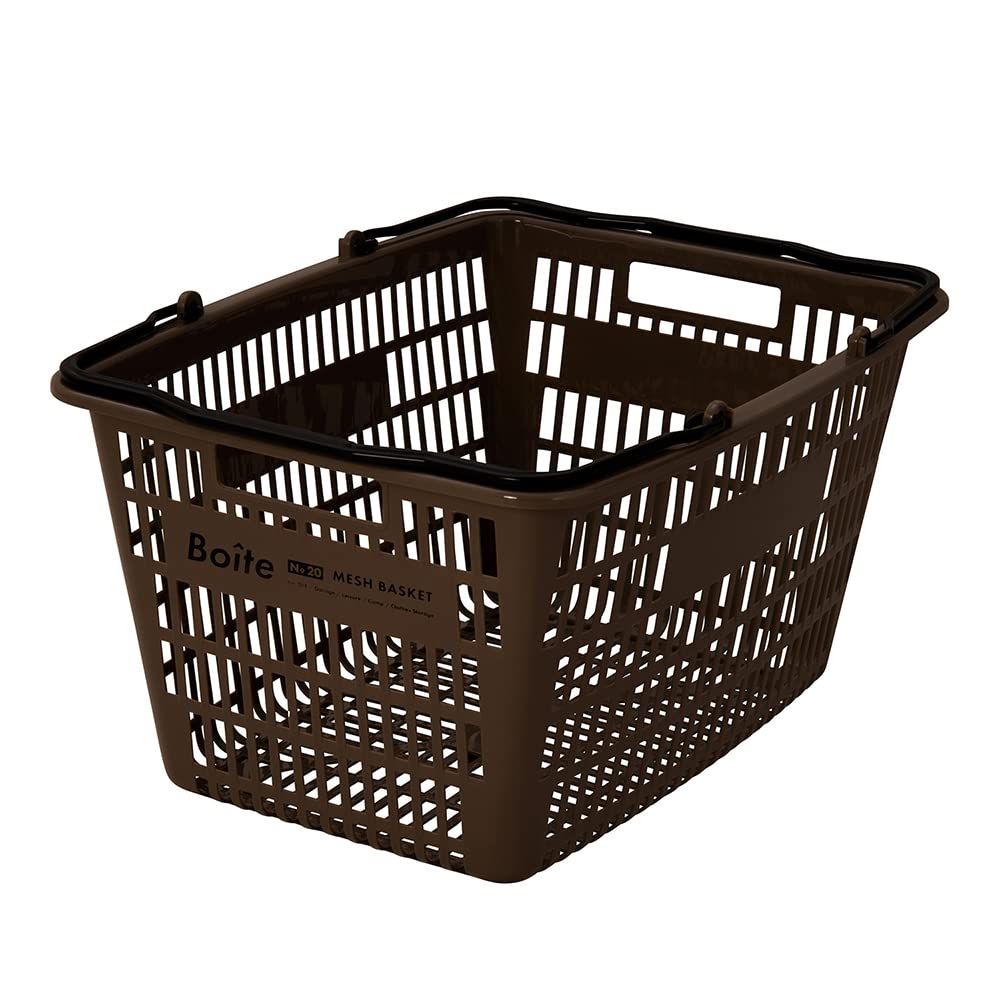 新品 ベストコ メッシュバスケット スーパーバスケット ブラウン 3個セット MA-4114-3 Boiteパーツ
