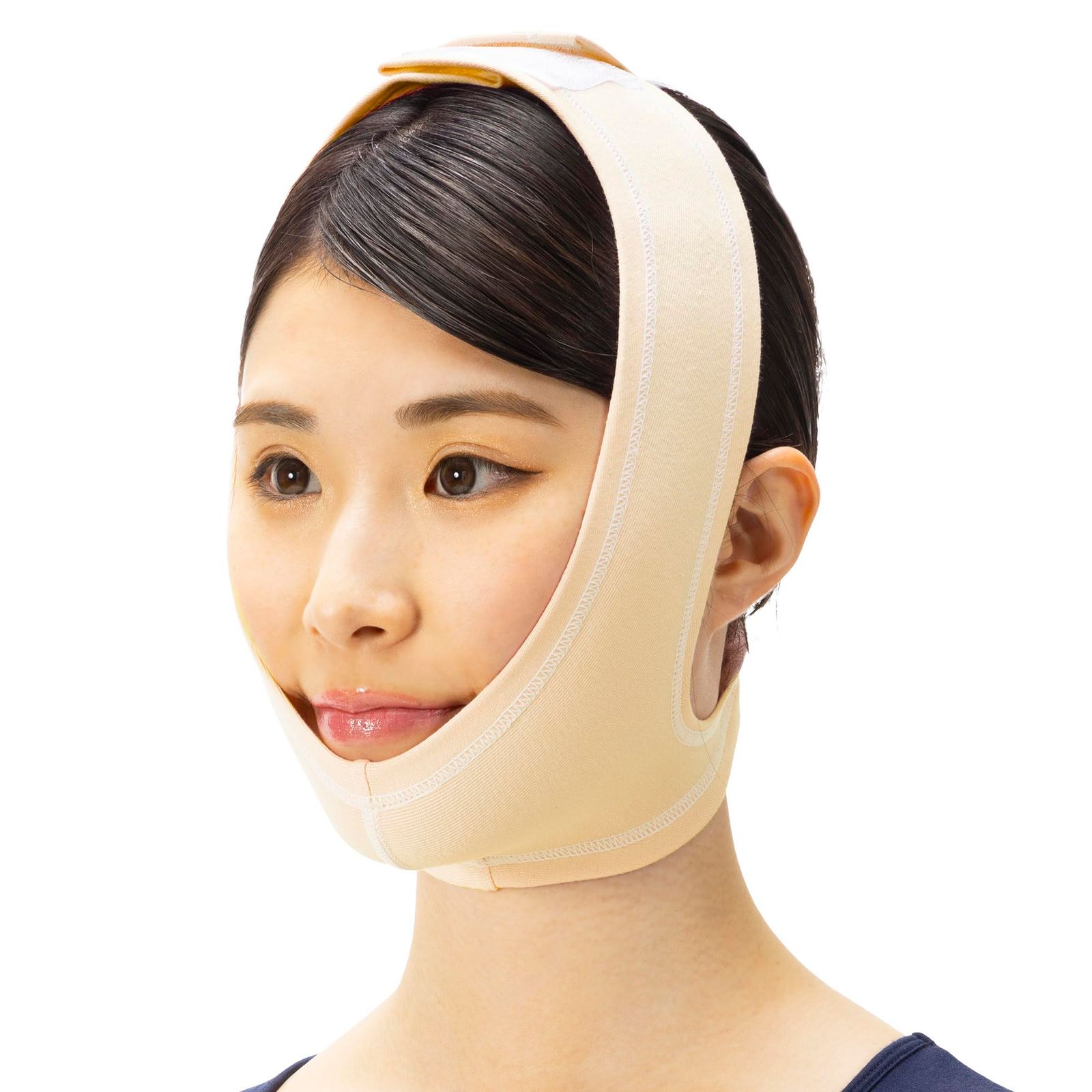 新品 竹虎【ワンタッチ顎バンド】ソフラあごバンデージI ベージュMサイズ