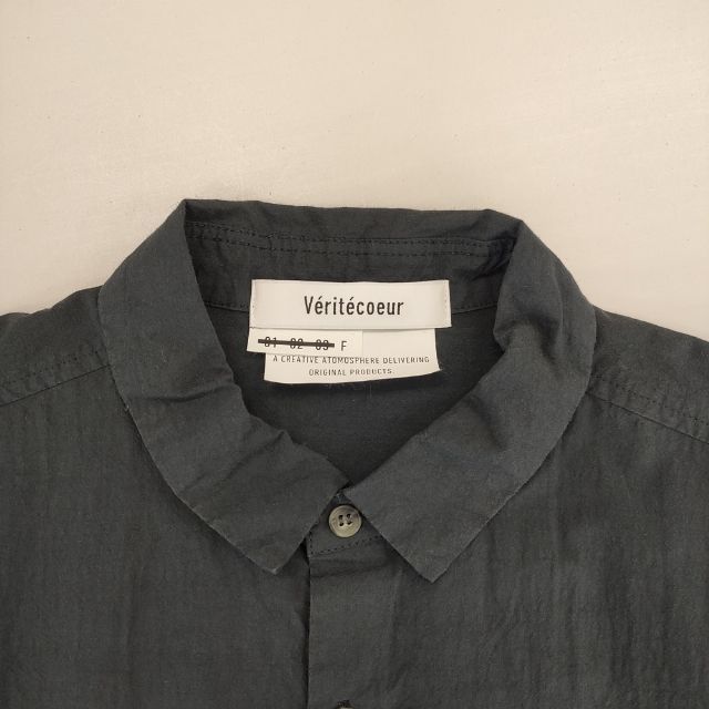 veritecoeur コットンリネン 2PKTシャツ ポケットシャツ 定価19008円 