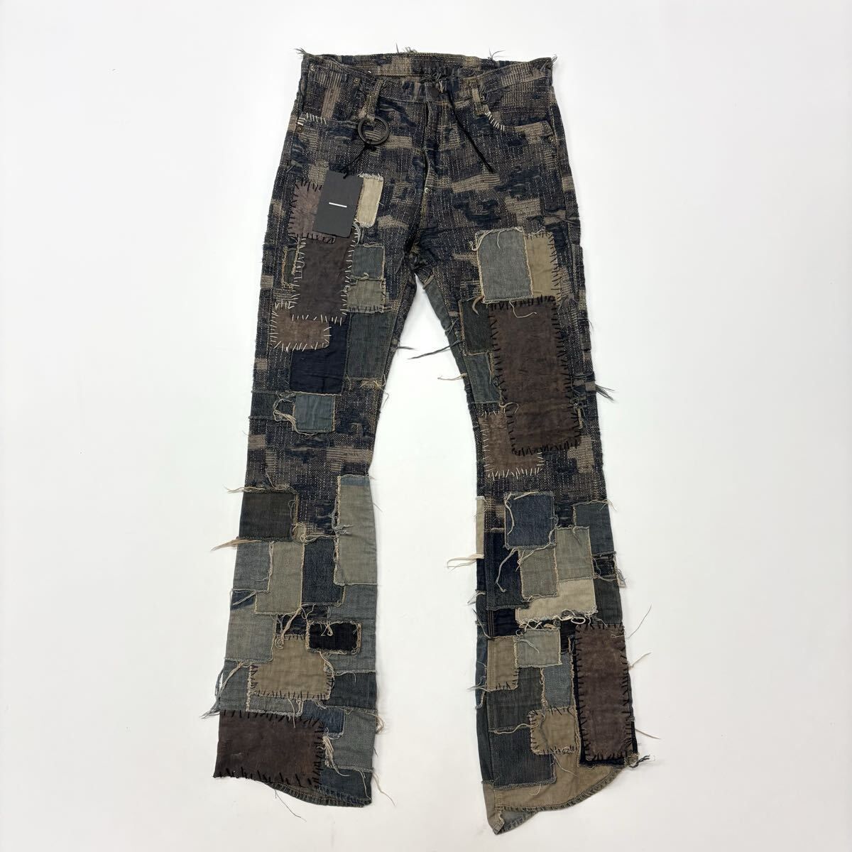 minus マイナス パッチワーク ダメージ加工 パンツ 25ss 未使用 Minus (-) マイナス 瘡蓋 パッチワーク デニム パンツ Lot